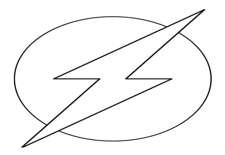 Desenho de Flash para imprimir