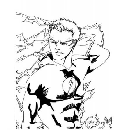 Desenho de Flash para imprimir