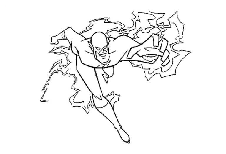 Desenho de Flash para imprimir