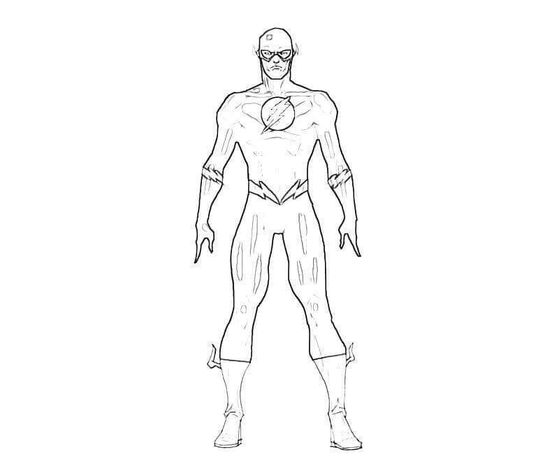 Desenho de Flash para imprimir