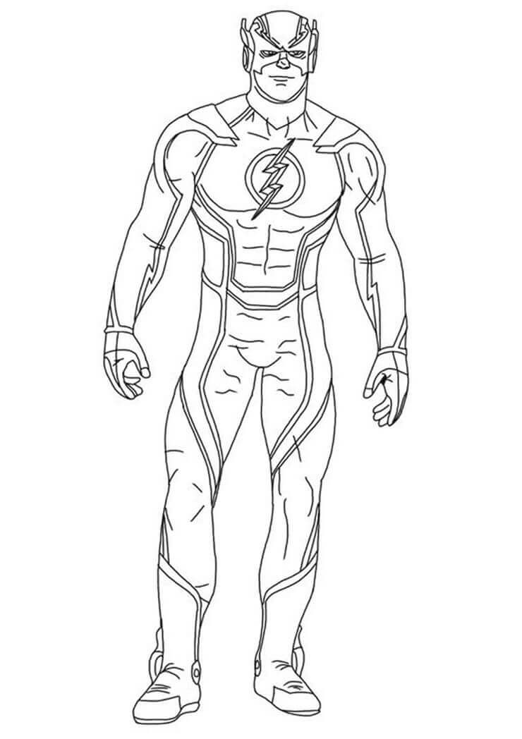 Desenho de Flash para imprimir