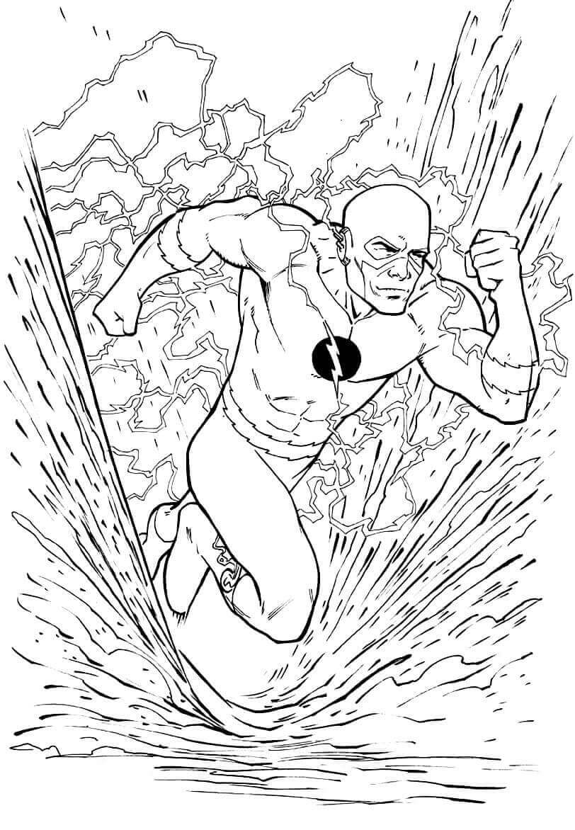 Desenho de Flash para imprimir
