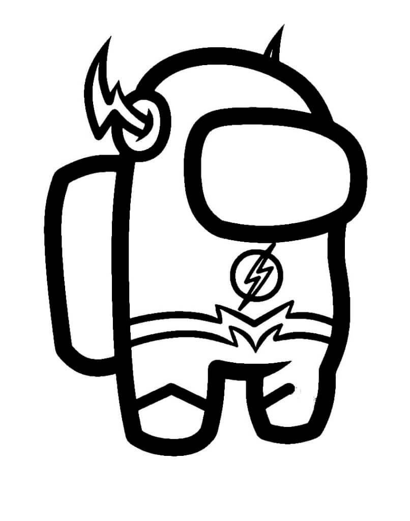 Desenho de Flash para imprimir