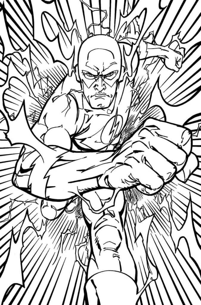 Desenho de Flash para imprimir