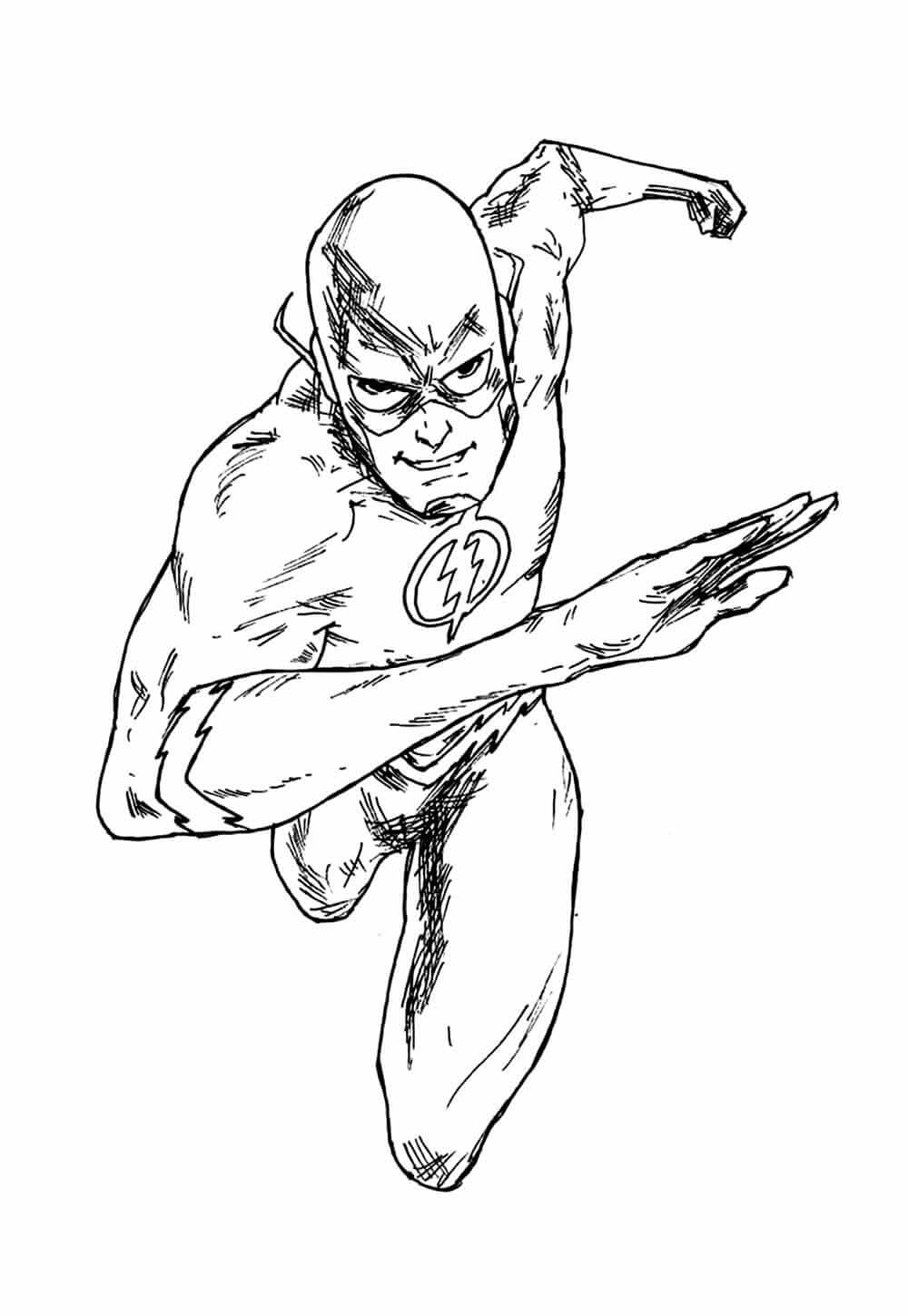 Desenho de Flash para imprimir