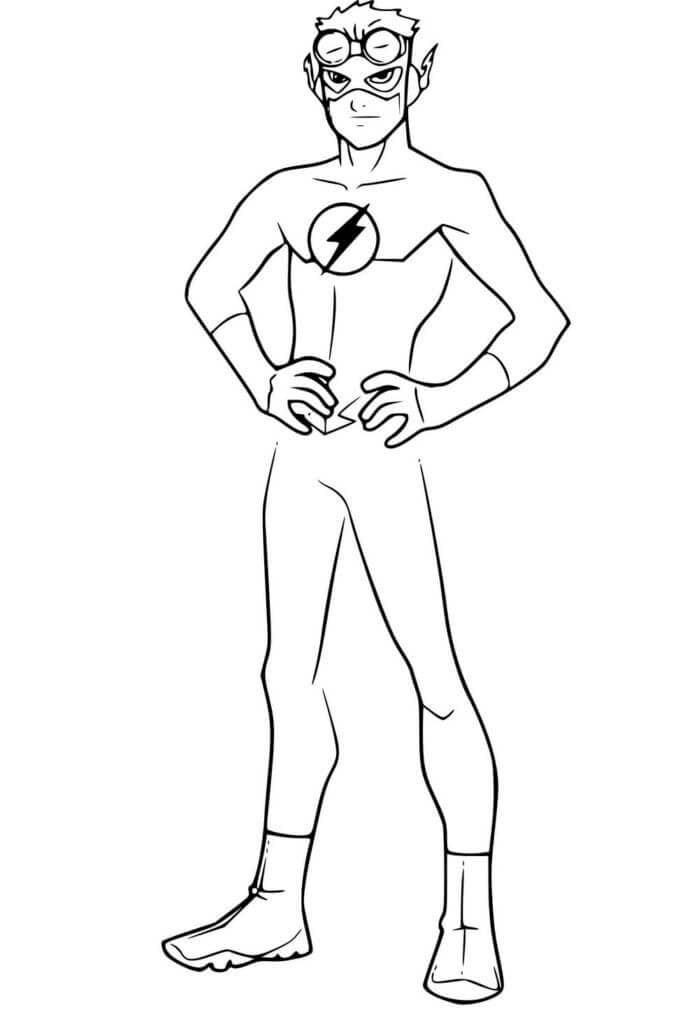 Desenho de Flash para imprimir