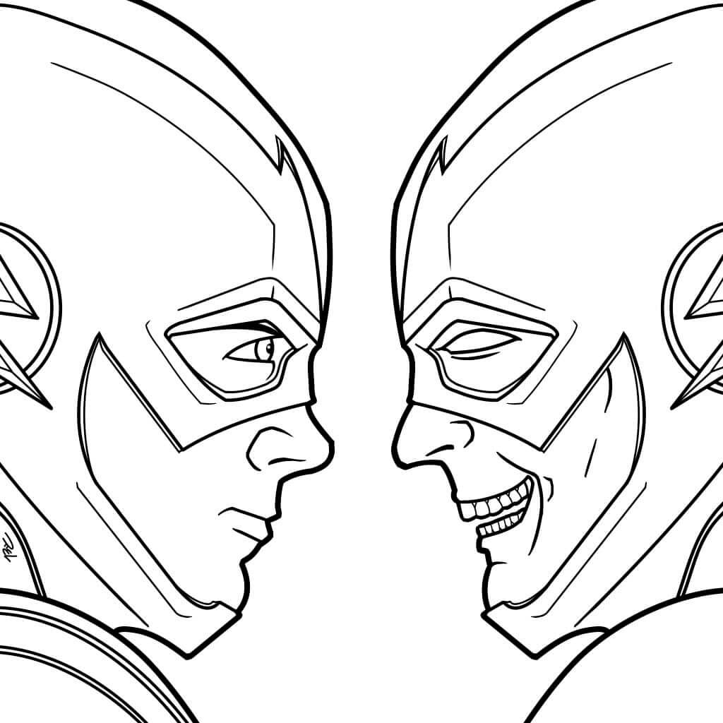 Desenho de Flash para imprimir