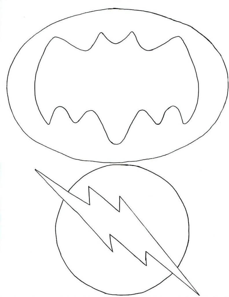 Desenho de Flash para imprimir