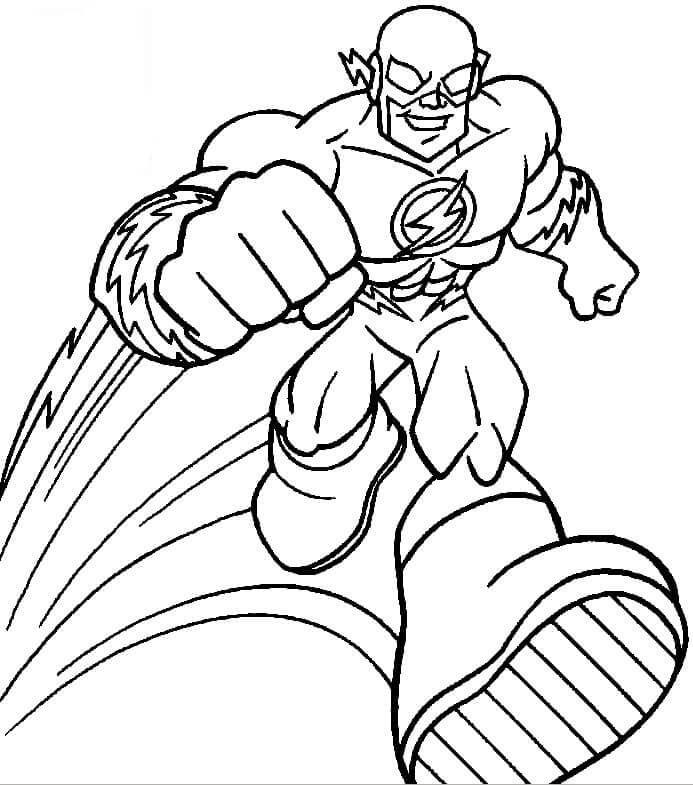 Desenho de Flash para imprimir