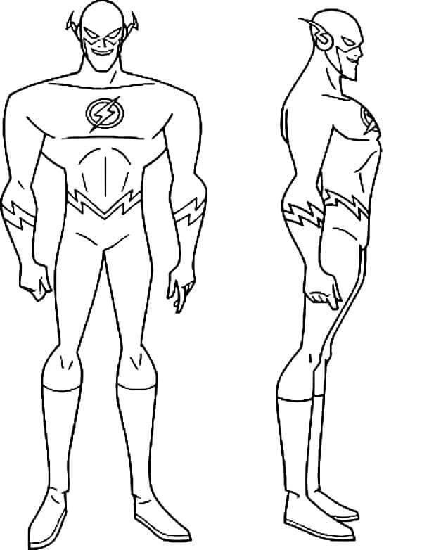 Desenho de Flash para imprimir