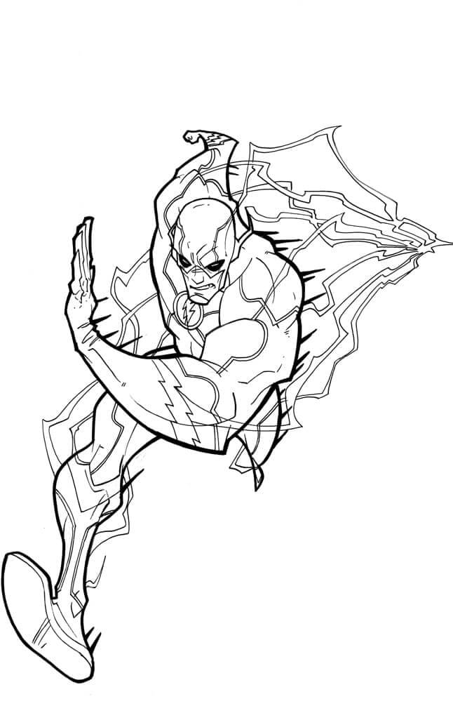 Desenho de Flash para imprimir