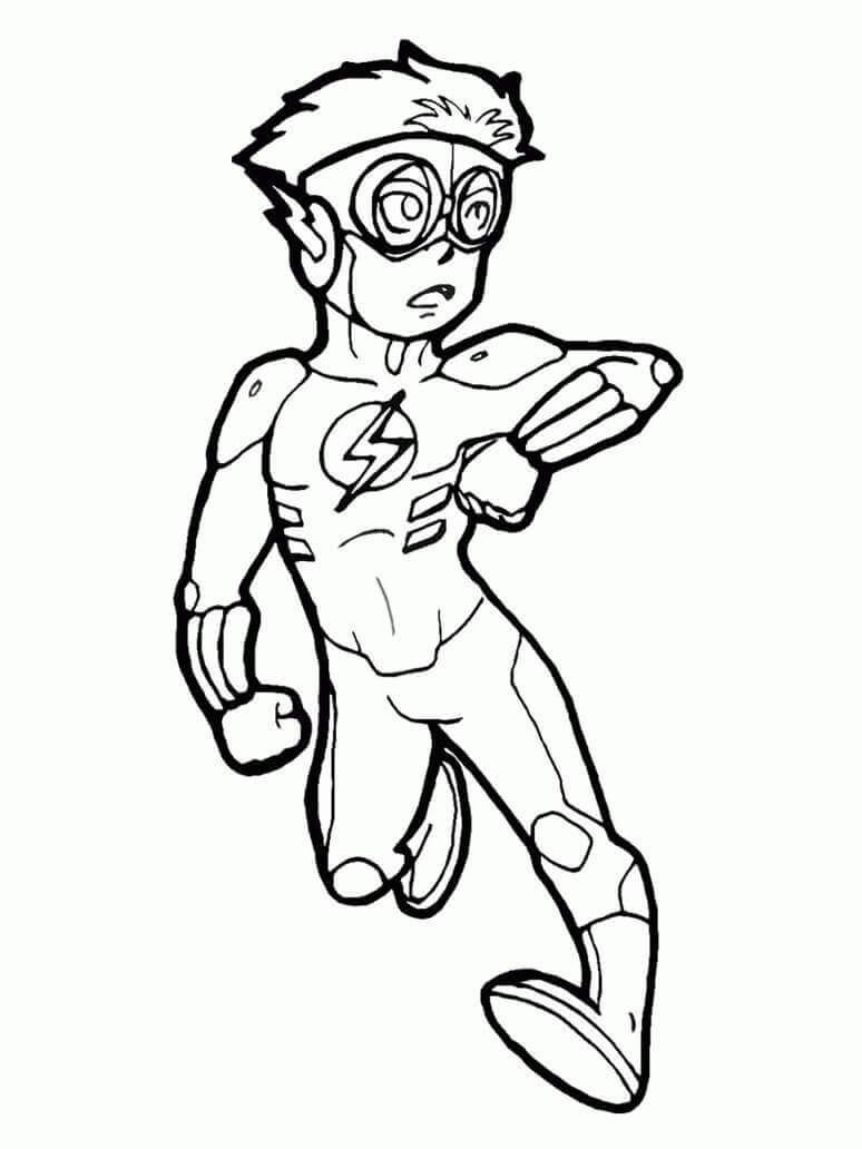 Desenho de Flash para imprimir