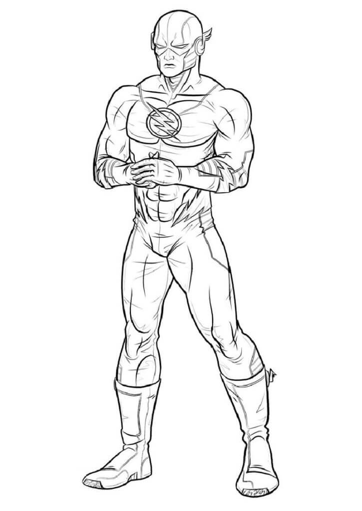 Desenho de Flash para imprimir