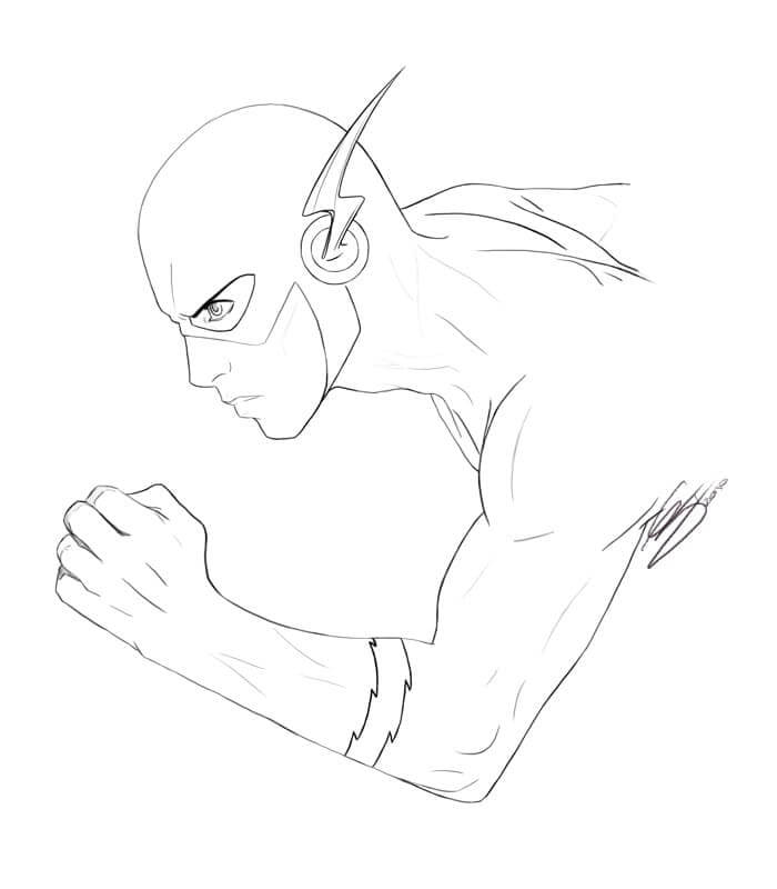 Desenho de Flash para imprimir