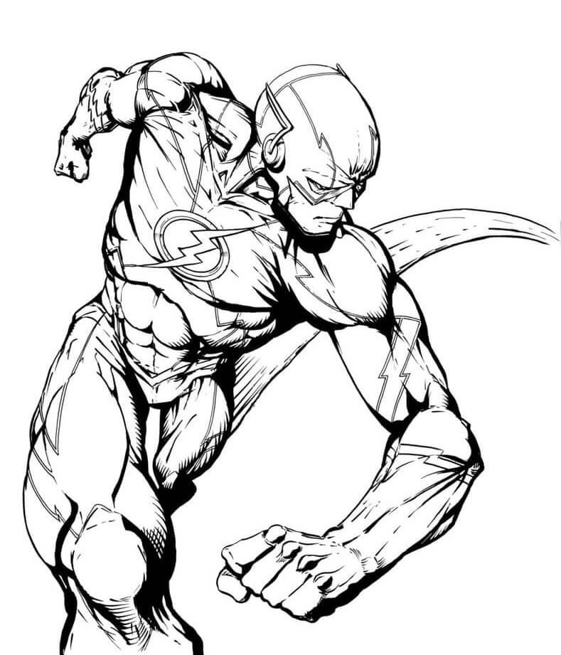 Desenho de Flash para imprimir
