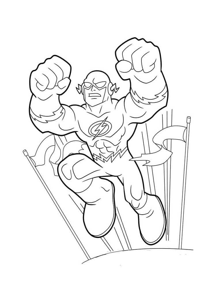 Desenho de Flash para imprimir