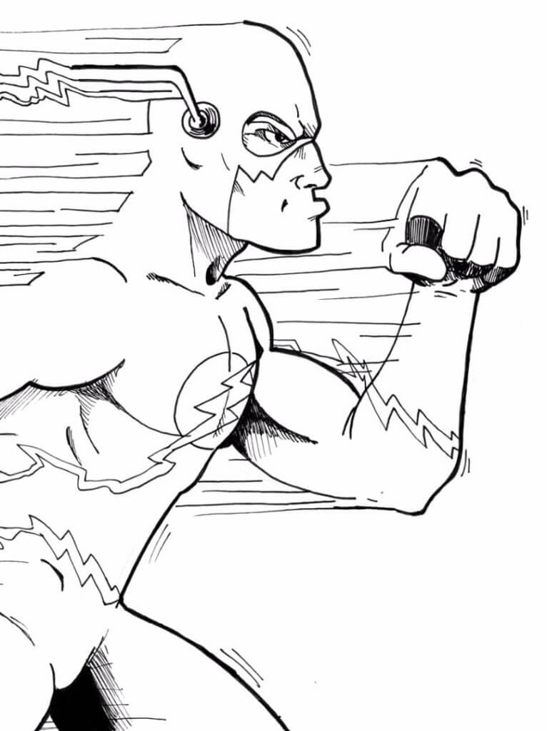 Desenho de Flash para imprimir