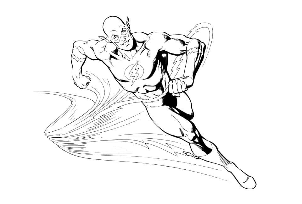 Desenho de Flash para imprimir