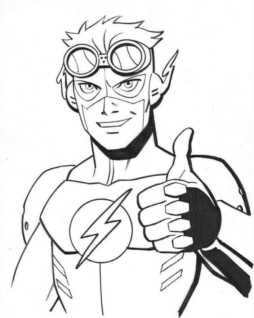 Desenho de Flash para imprimir