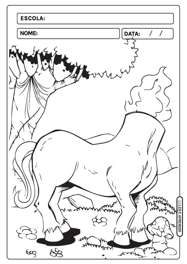 Desenho de Folclore Brasileiro para imprimir