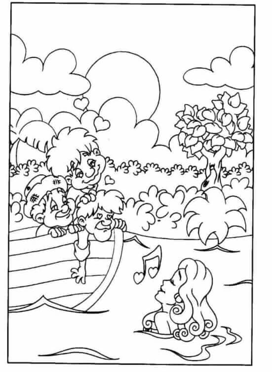 Desenho de Folclore Brasileiro para imprimir