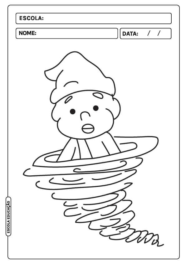 Desenho de Folclore Brasileiro para imprimir