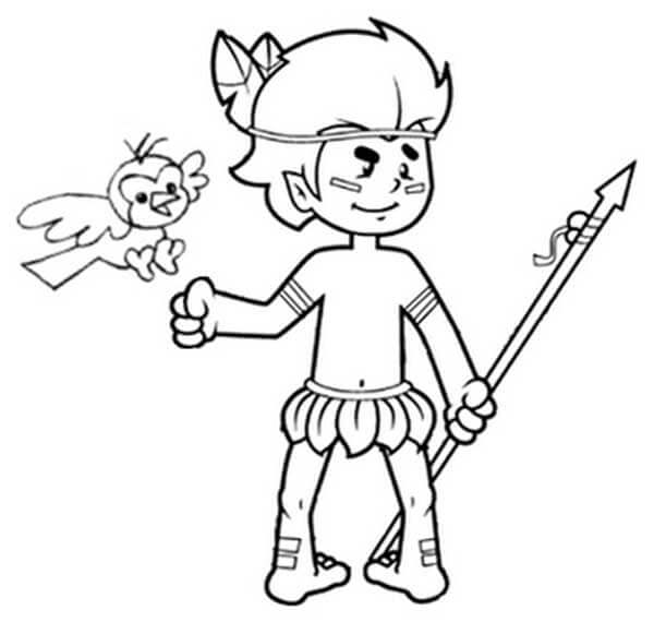 Desenho de Folclore Brasileiro para imprimir