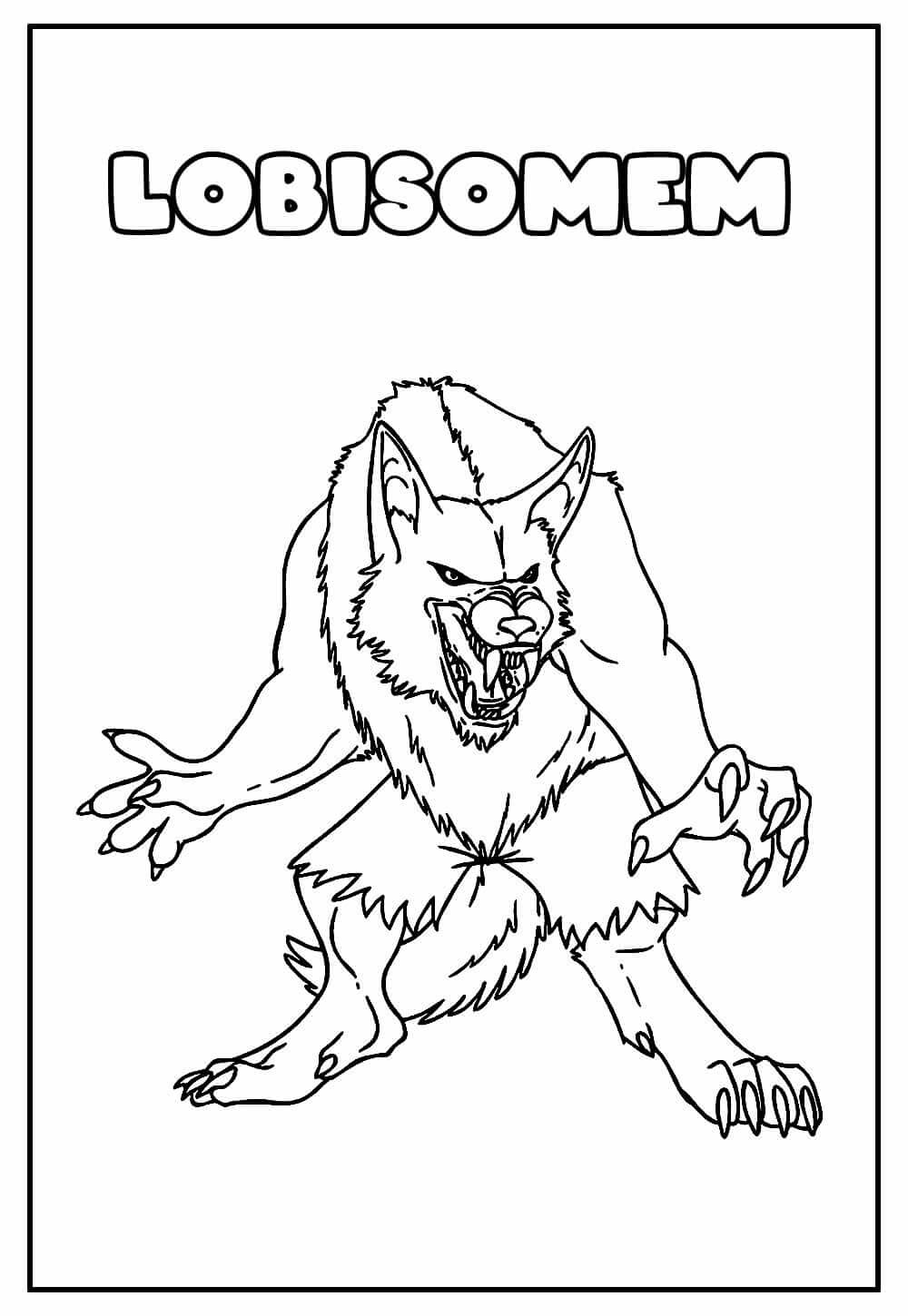 Desenho de Folclore Brasileiro para imprimir