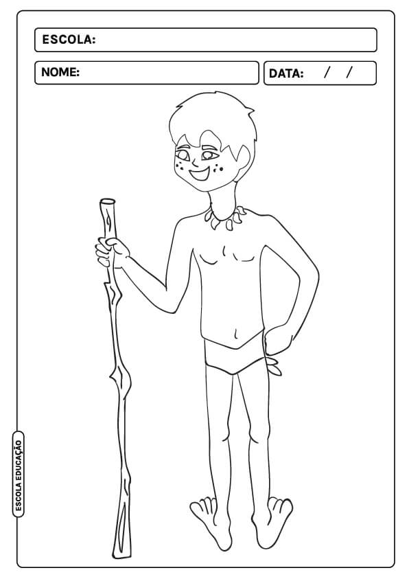 Desenho de Folclore Brasileiro para imprimir