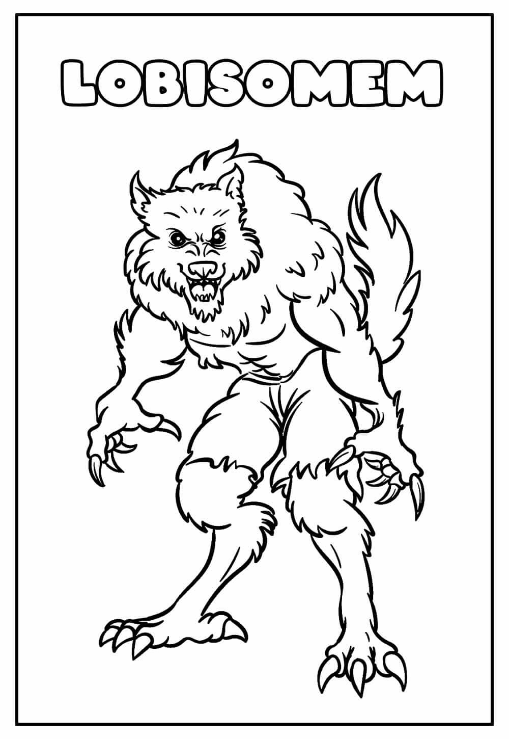 Desenho de Folclore Brasileiro para imprimir