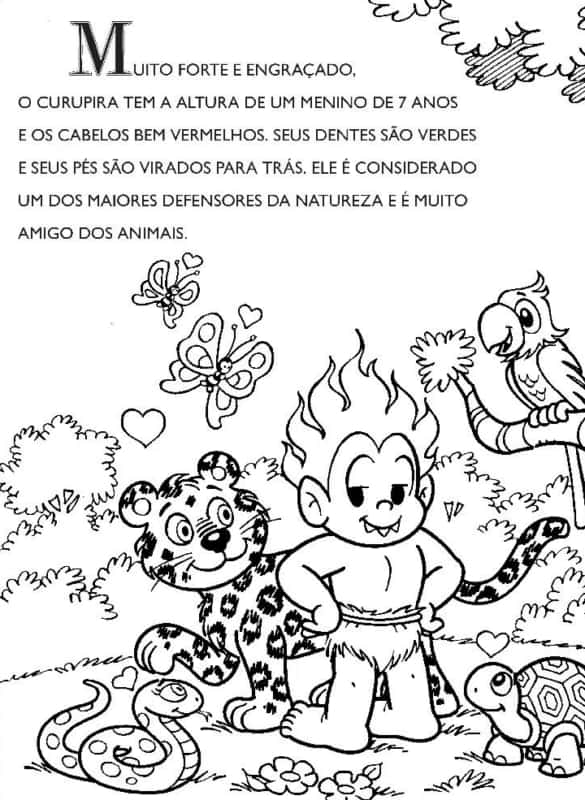 Desenho de Folclore Brasileiro para imprimir