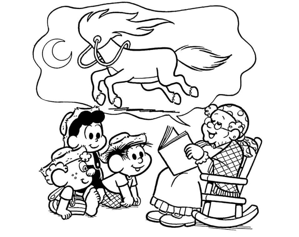 Desenho de Folclore Brasileiro para imprimir