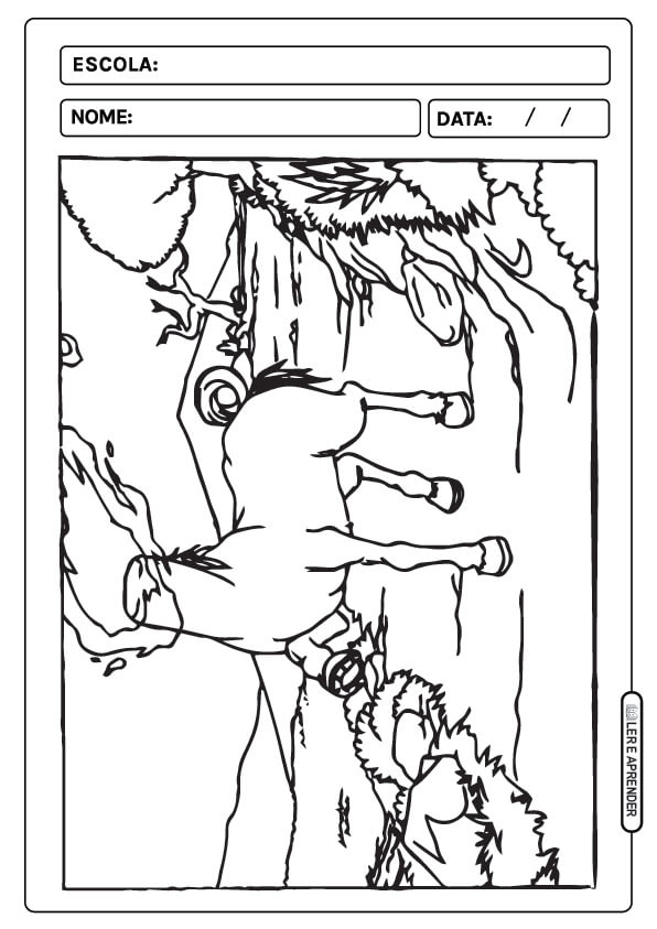 Desenho de Folclore Brasileiro para imprimir