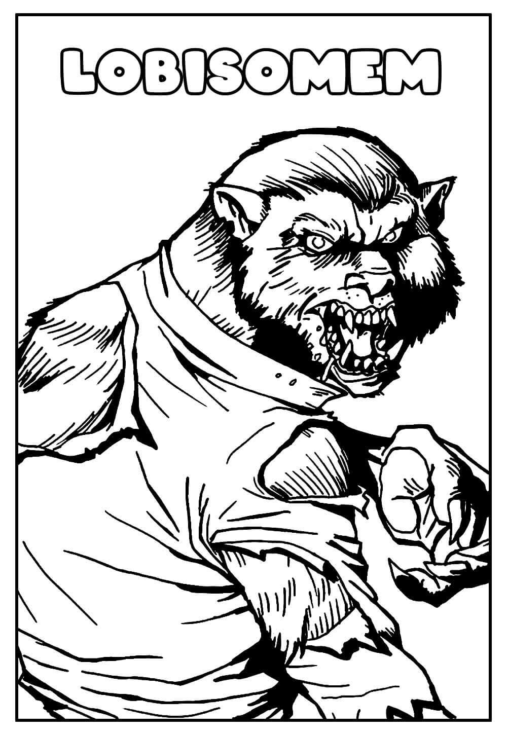 Desenho de Folclore Brasileiro para imprimir