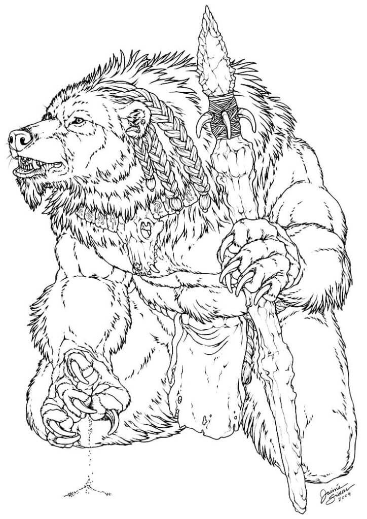 Desenho de Folclore Brasileiro para imprimir