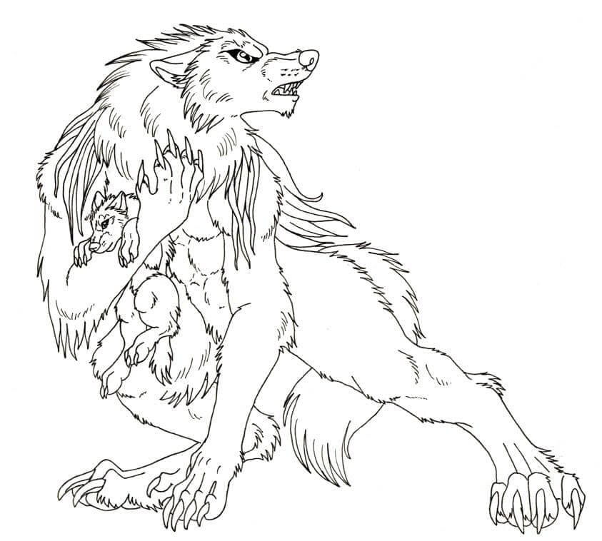 Desenho de Folclore Brasileiro para imprimir