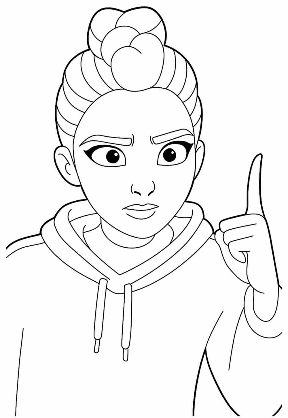 Desenho de Guerreiras do K-Pop para imprimir