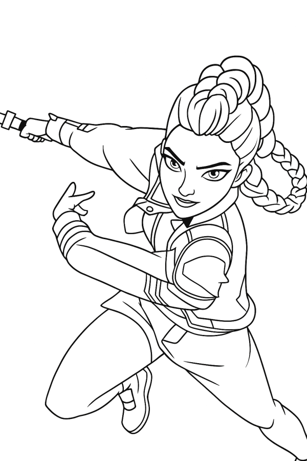 Desenho de Guerreiras do K-Pop para imprimir