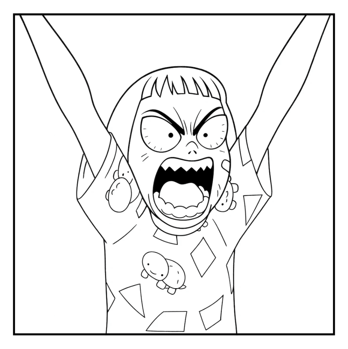 Desenho de Guerreiras do K-Pop para imprimir