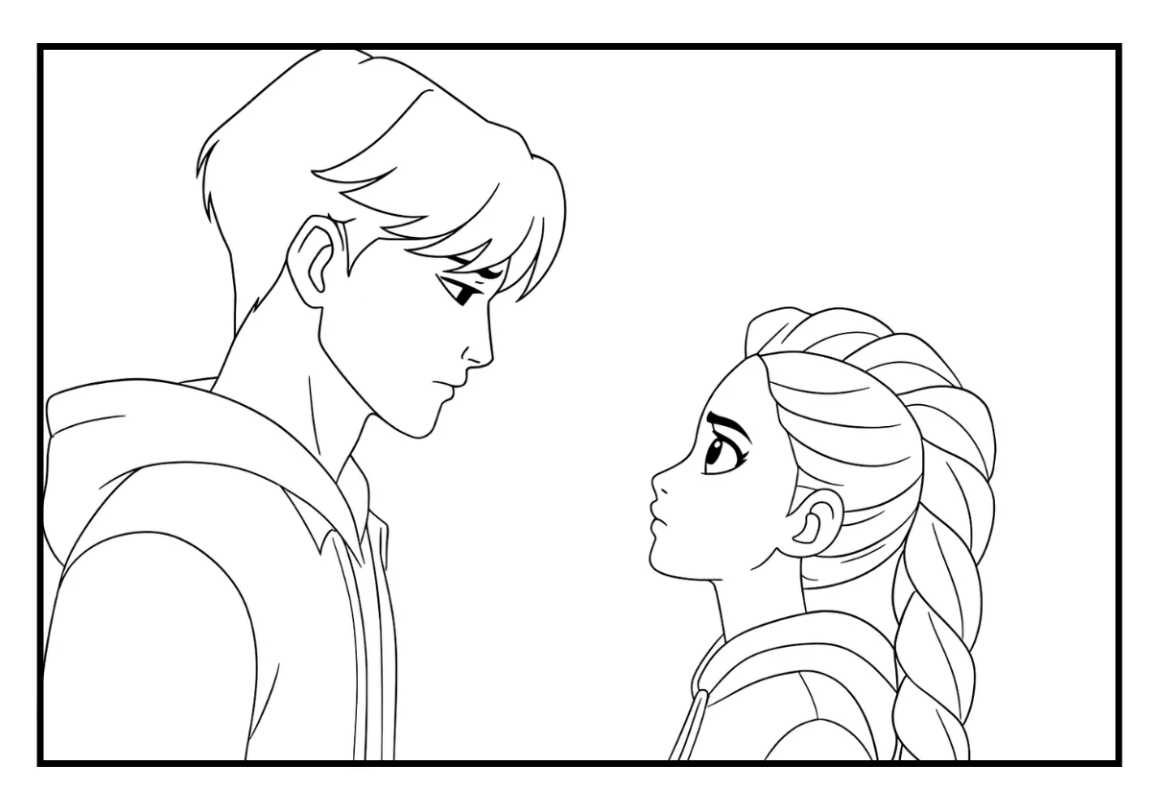 Desenho de Guerreiras do K-Pop para imprimir