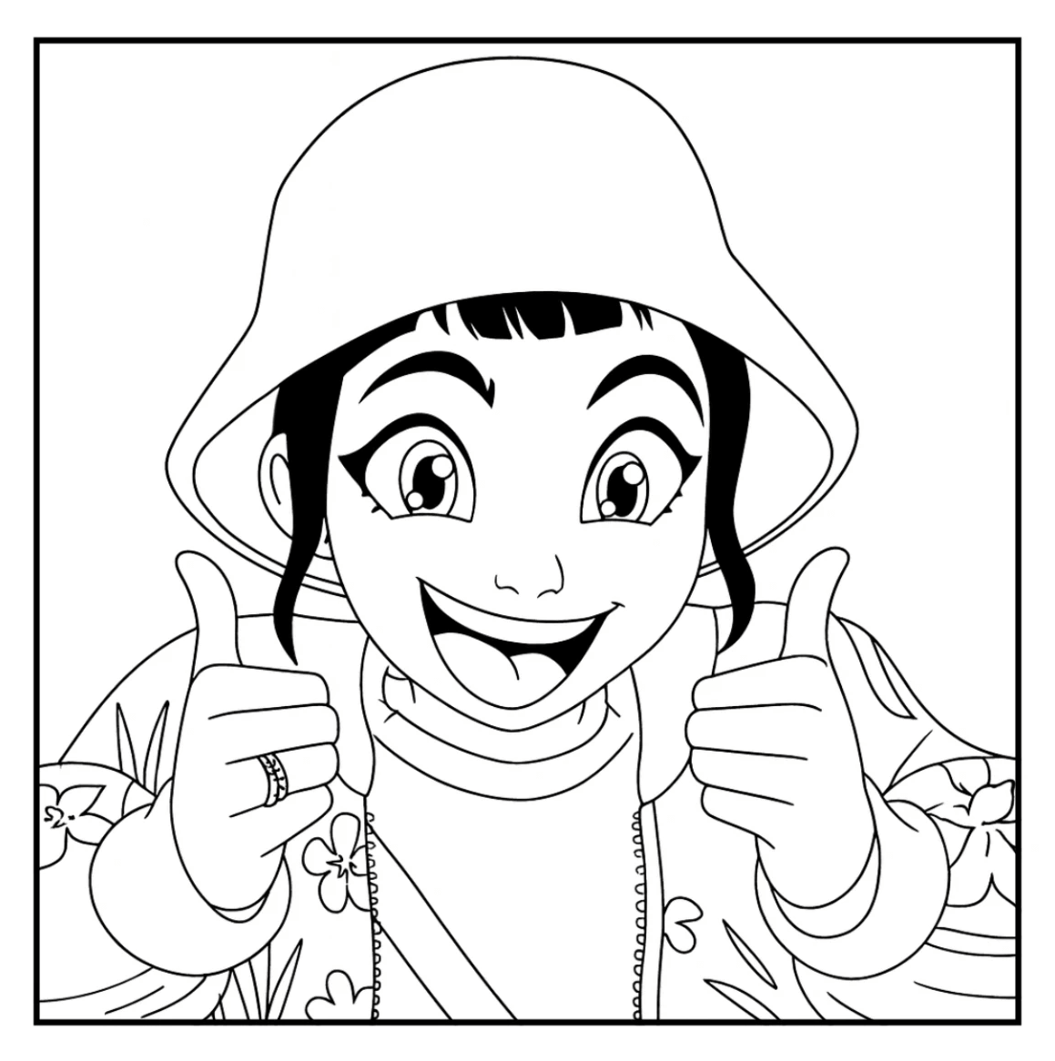 Desenho de Guerreiras do K-Pop para imprimir