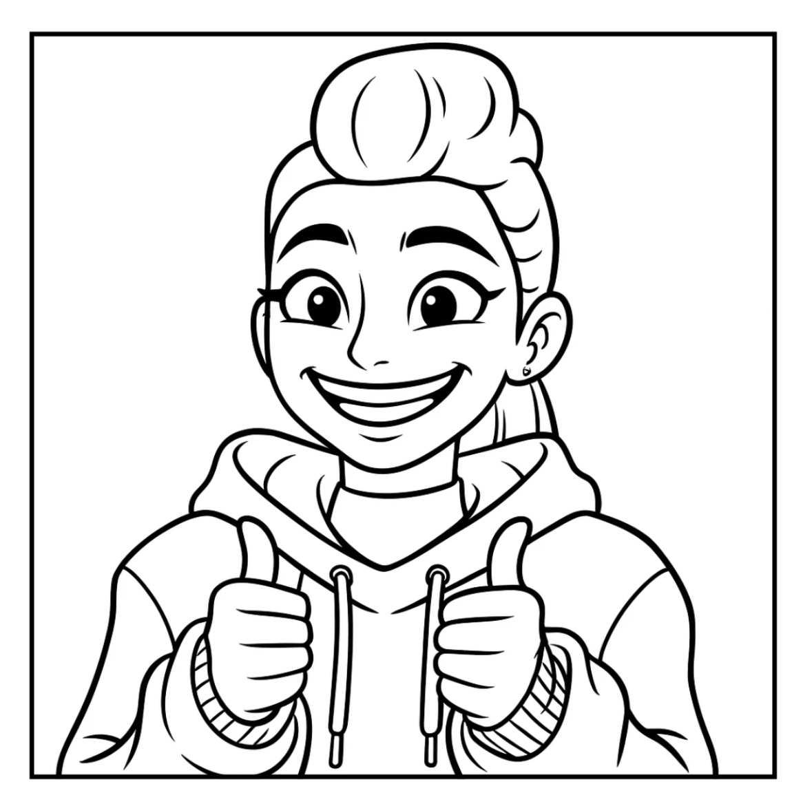 Desenho de Guerreiras do K-Pop para imprimir