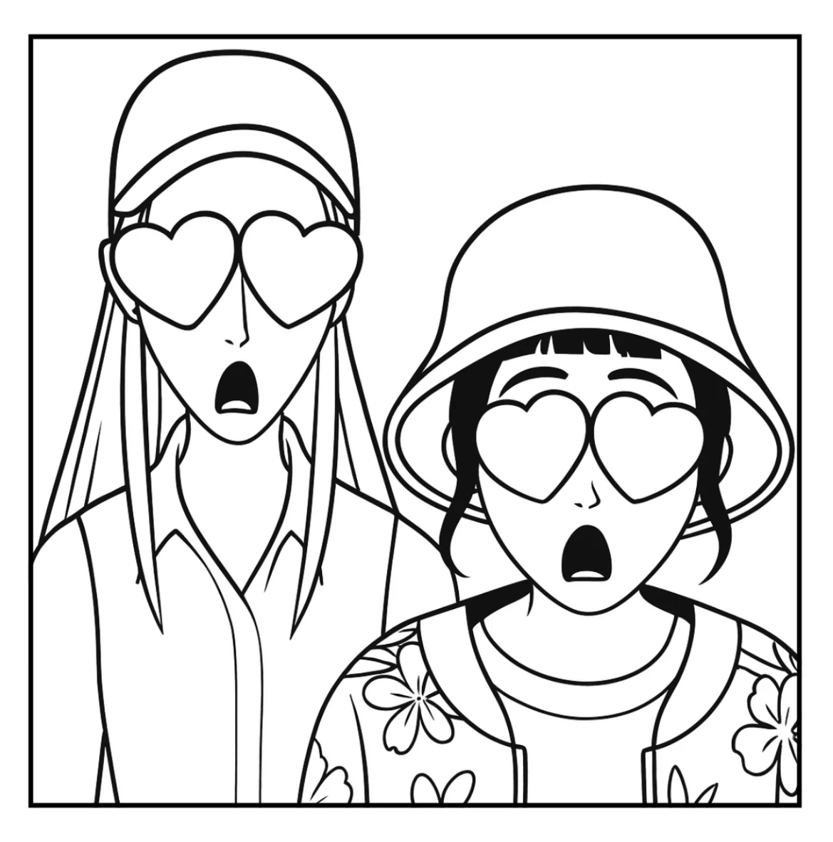 Desenho de Guerreiras do K-Pop para imprimir