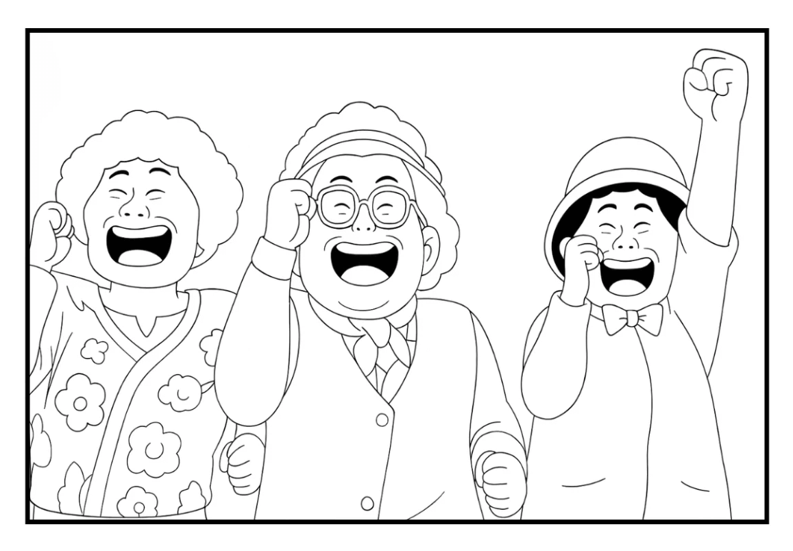 Desenho de Guerreiras do K-Pop para imprimir