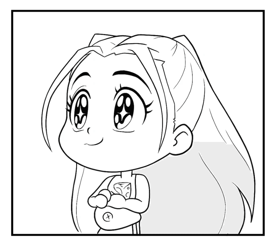 Desenho de Guerreiras do K-Pop para imprimir