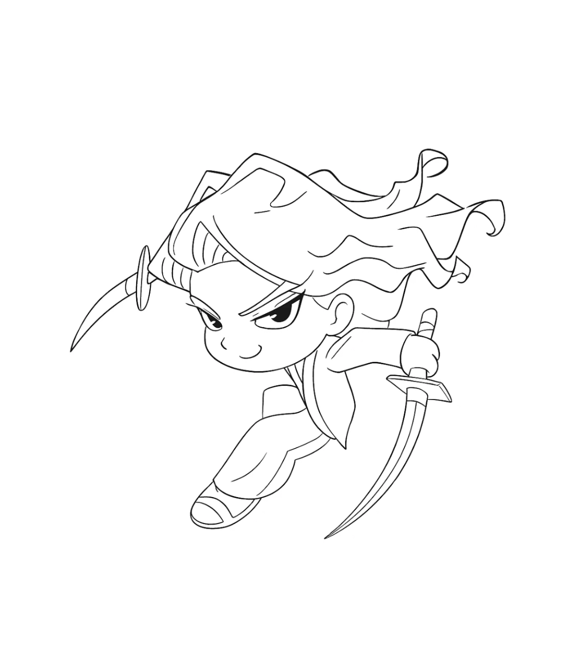 Desenho de Guerreiras do K-Pop para imprimir