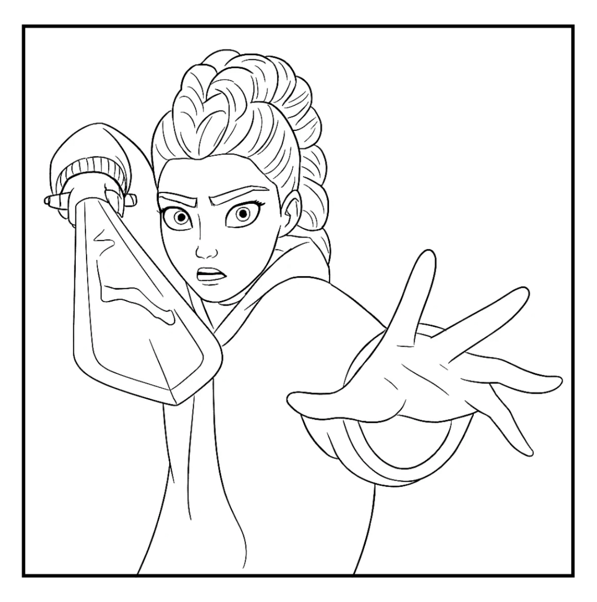 Desenho de Guerreiras do K-Pop para imprimir