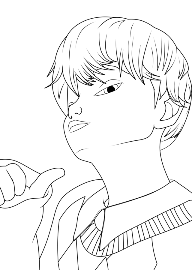 Desenho de Guerreiras do K-Pop para imprimir