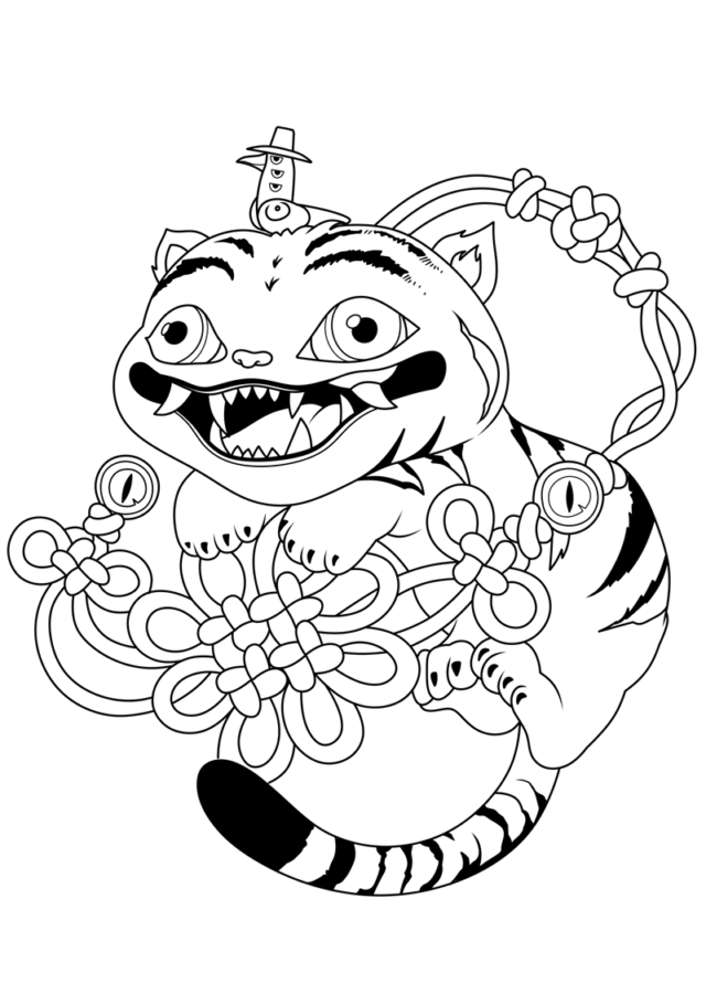 Desenho de Guerreiras do K-Pop para imprimir
