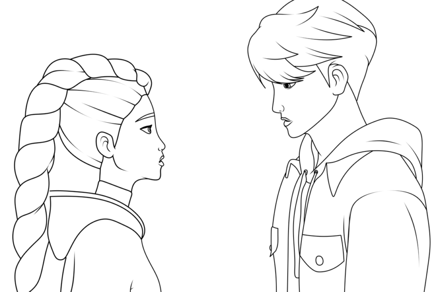 Desenho de Guerreiras do K-Pop para imprimir